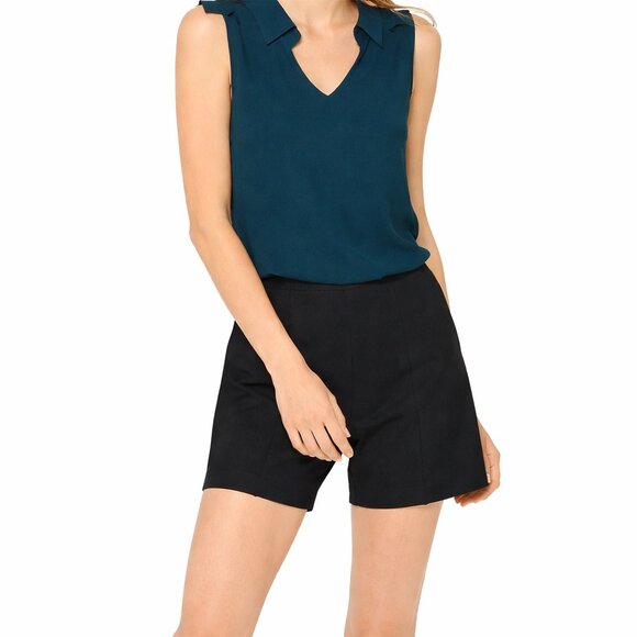 ecru Pants - 2/$30 Ecru Swift Short w Seam Details High Rise Side Zip Black 8 #A1259